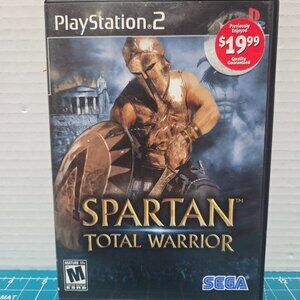 Spartan Total Warrior Greatest Hits Sony Playstation PS2 NO MANUAL Video Game